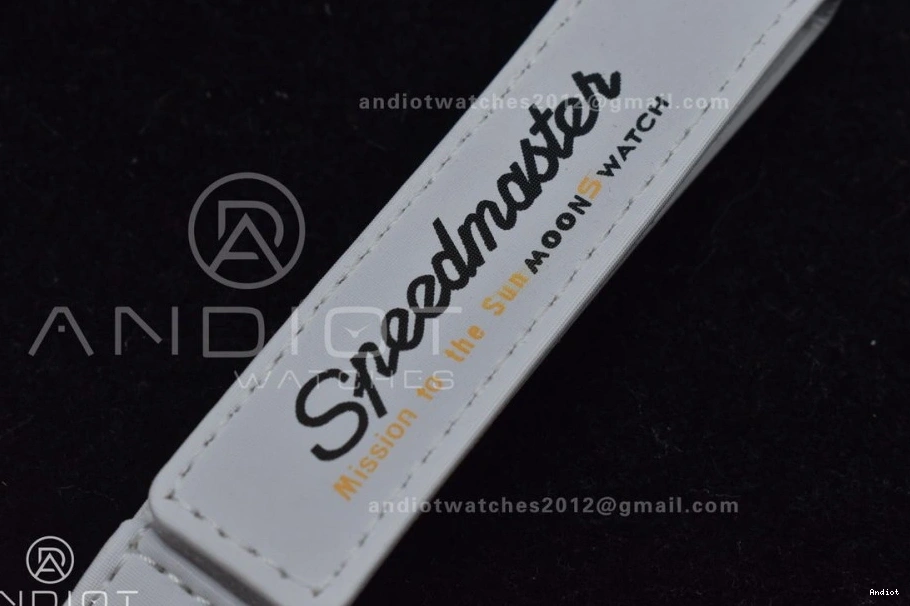 Moonwatch Bioceramic Mission Nylon Swatch to x on the Omega Sun Strap Quartz 1220